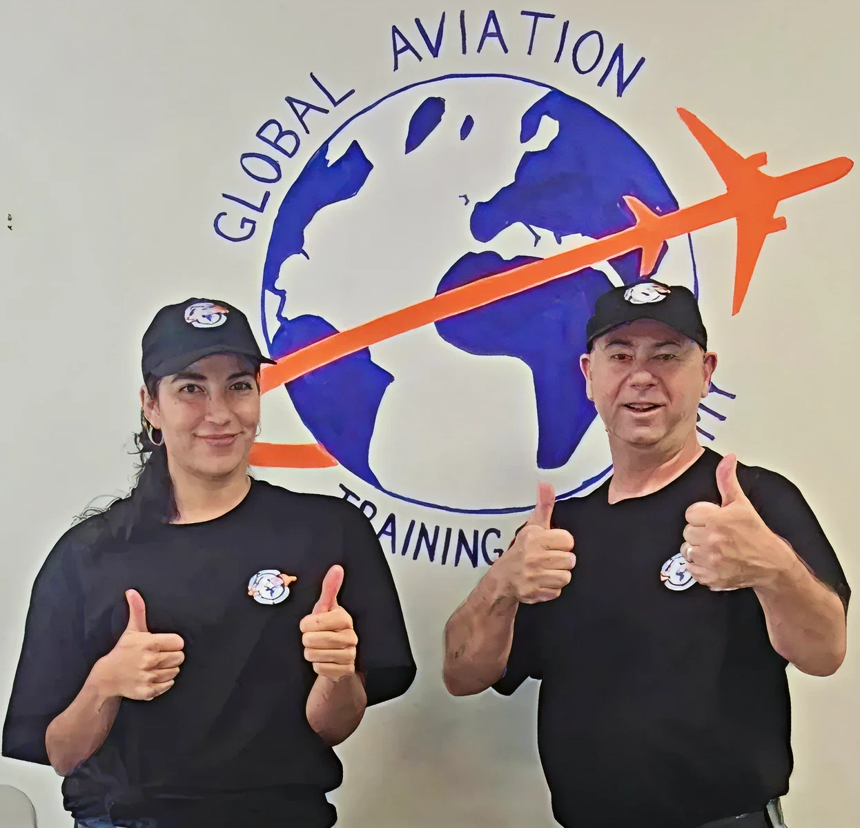 Aviation training logo and instructors