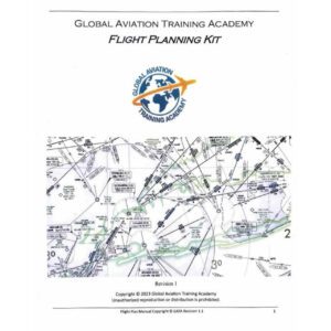 Flight planning kit cover with aviation logo