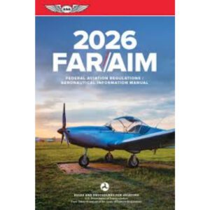 2026 FAR/AIM handbook cover with airplane